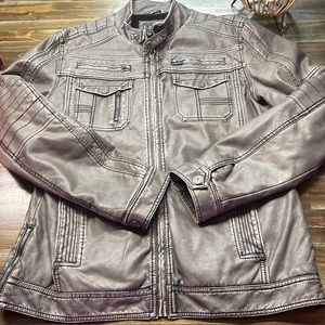 Buckle Black Men’s leather jacket